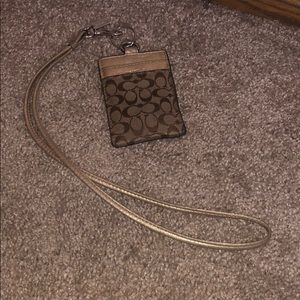 Coach lanyard